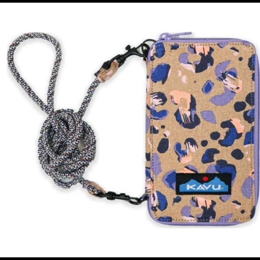 KAVU Go Time Bi-Fold Wallet Rope Strap Crossbody